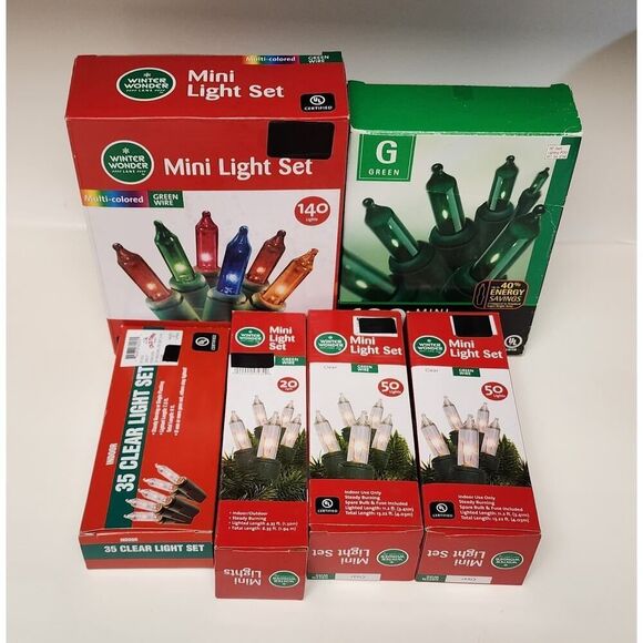 Winter Wonder Lane Lots Of 6 Boxes Christmas Mini Multi-Color LED Mini Lights - Picture 2 of 2